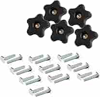 Amazon.co.jp: POWERTEC 72073 1/4インチ-20ノブ&Tボルトセット